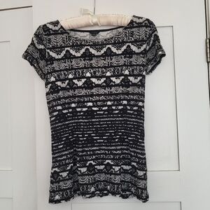 Ann Taylor lace print top